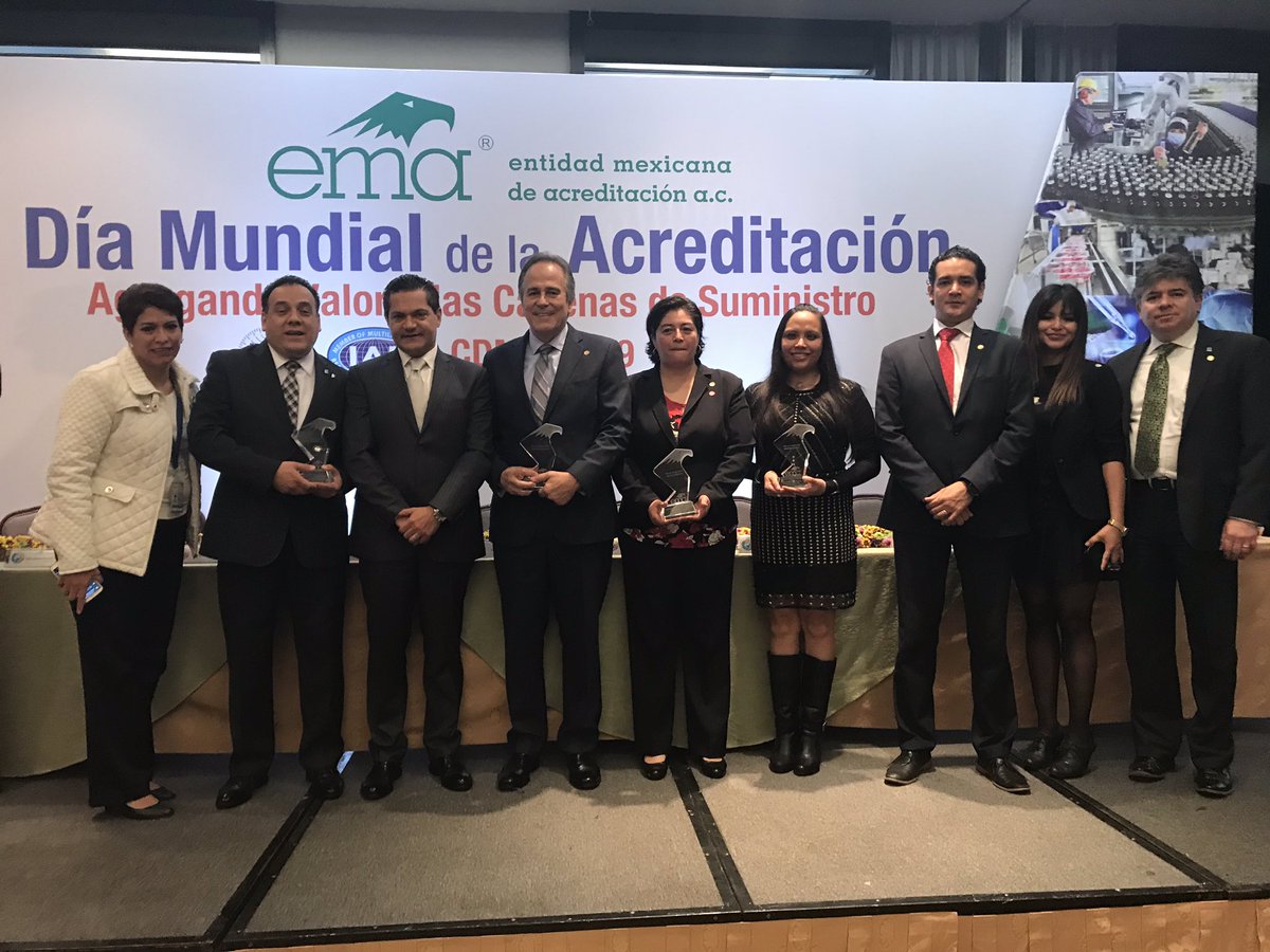 4 enterprises of @NYCE_MX group rewarded by @ema_ac in the celebration of #WAD2019 for our compromise with #accreditation. #ConformityAssessment #CertificationBody #InspectionBody #TestingLaboratory #ISO17020 #ISO17021 #ISO17065 #ISO17025 @IAF_Global @ILAC_Official @IAAC_Official