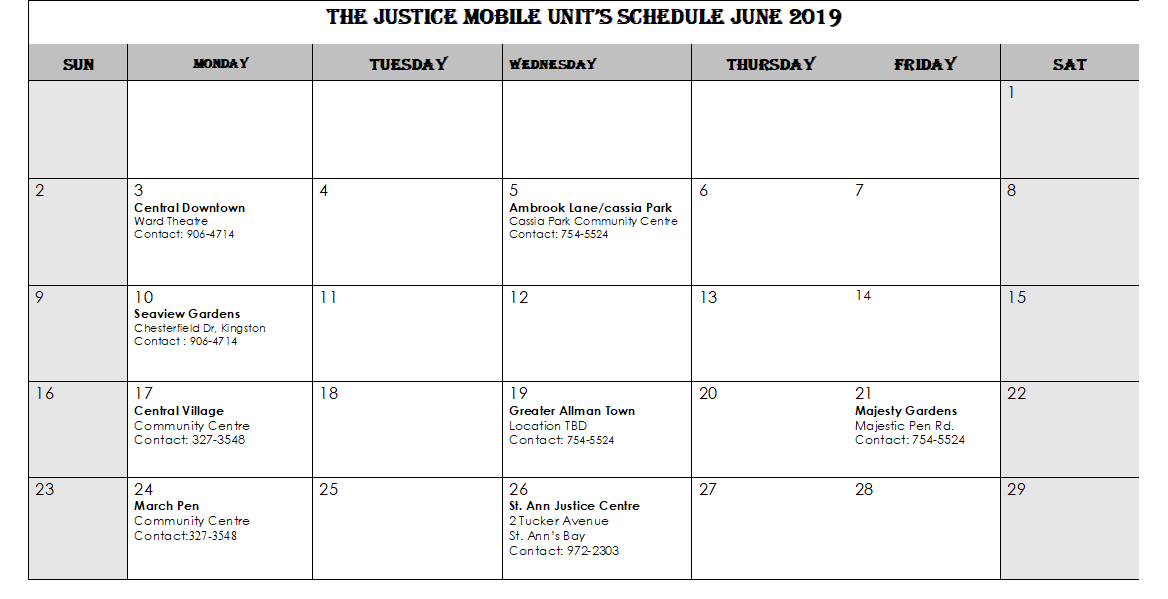 Legal Aid Mobile Justice Unit Jamaica (mobilejusticeja) Twitter