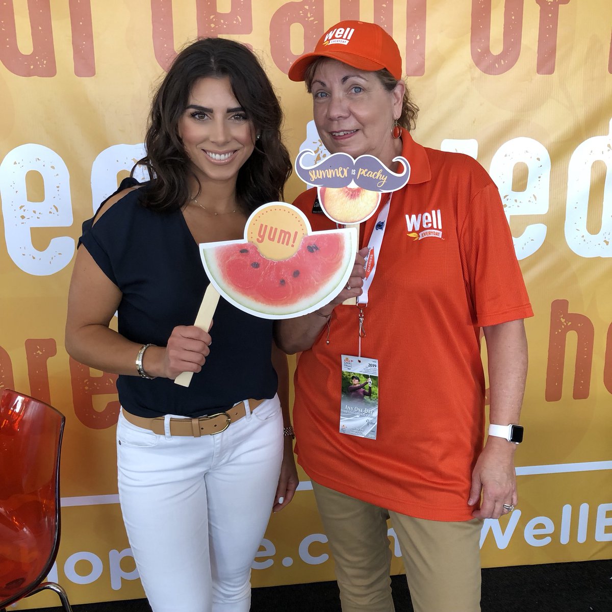 ZalliesOwn's tweet photo. The @ShopRiteStores Annual LPGA Tournament has officially begun and our very own Giuliana Zallie and #RetailDietitian, Claire DiVito, are here to #celebrate! Stop by today through Sunday for #FREE admission with your #PricePlus and check out the #ShopRite Wellness Tent! #LGPA19 https://t.co/tRygHuebde