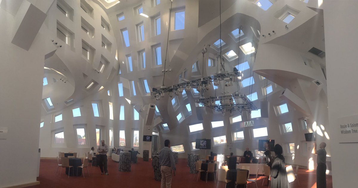alison_j_d's tweet photo. What happens when Gehry designs a medical center? Really interesting philanthropy + amazing medicine. @AIANational #A19Con https://t.co/eBjA8npkDs