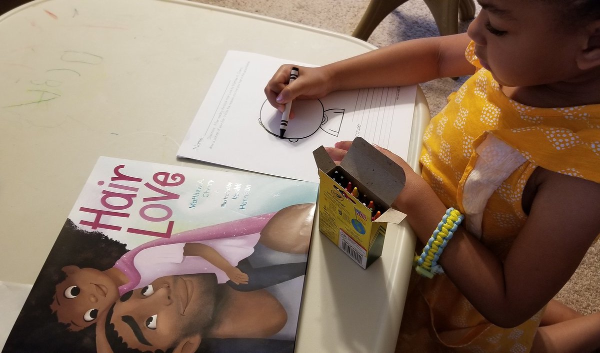 Thanks, @thetututeacher for the activity to go along with this beautiful book by @matthewacherry and illustrated by our favorite @vashtiharrison.

#summerhomeschool #teachersofinstagram #iteach
