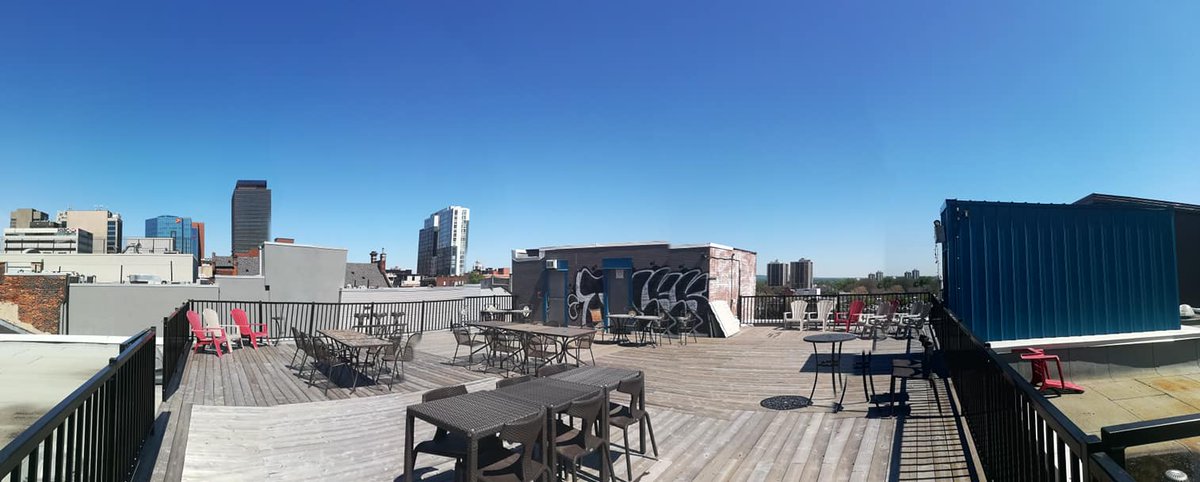 CoMotionSpaces's tweet photo. Our rooftop patio is officially open!

Members can enjoy the sun, scenes, sounds, views and history of #Hamont! Surround yourself with an energy, inspiration, motivation and hustle you can only feel downtown. Come take a look for yourself!

https://t.co/MFcTUlKWi1
#MakeAComotion https://t.co/zIoV3XA2iB