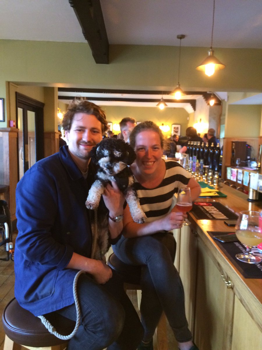 Janneke brewer from <a href="/FrontaalBier/">Brouwerij_Frontaal</a> here <a href="/artichokepub/">artichokepub</a> tonight , along with Sam and Betty