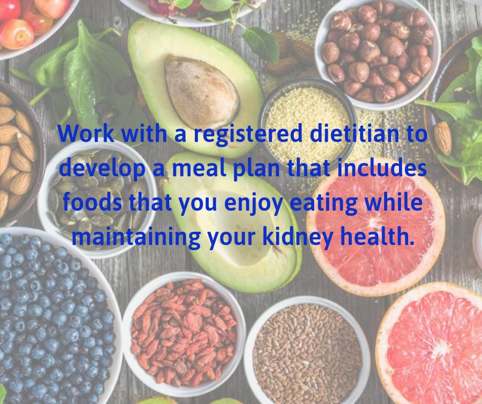 When you're diagnosed with  #kidneydisease, your diet may need some changes such as: limiting fluids, eating a low-protein diet, limiting salt, potassium, phosphorous, and other electrolytes. #Eathealthy