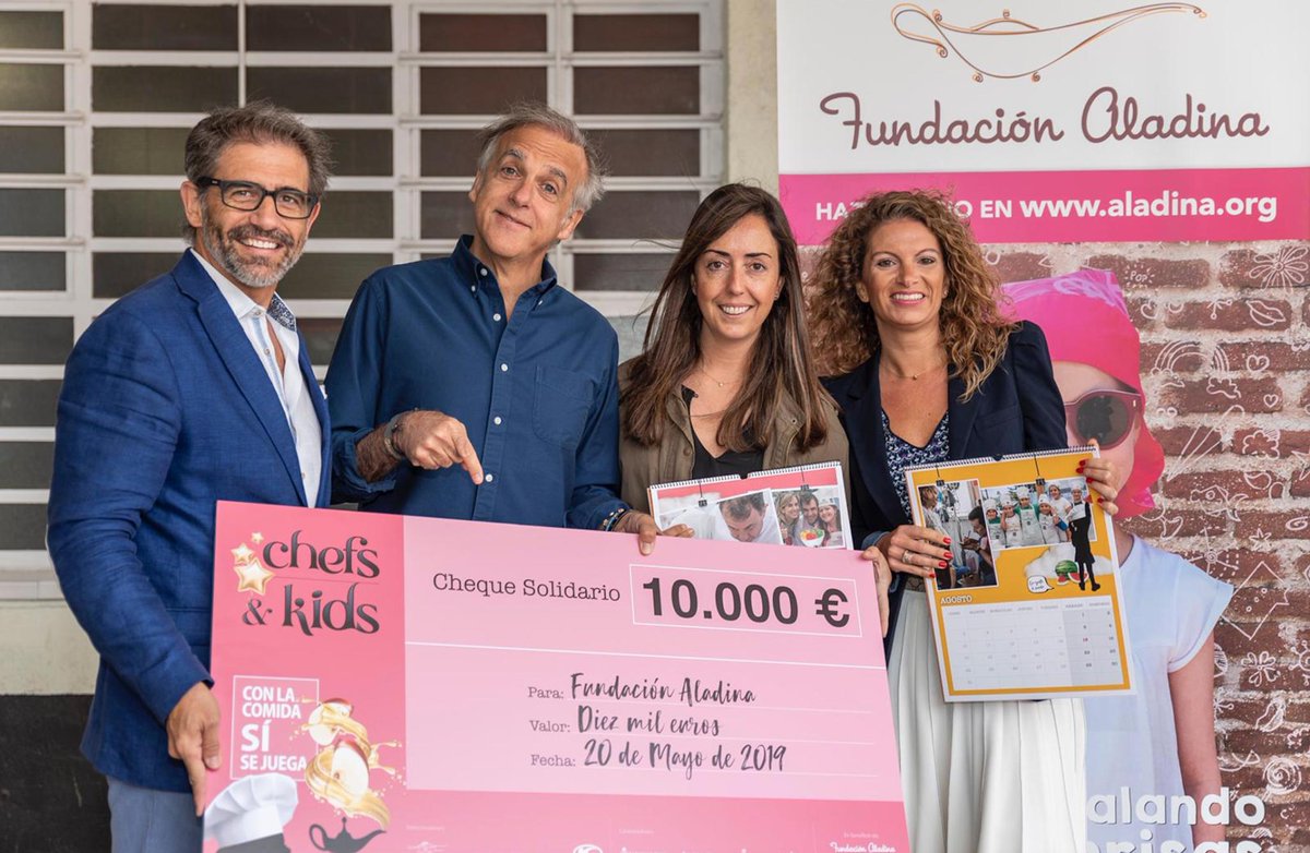 Fundación Aladina (@fundaladina) on Twitter photo Gracias y mil gracias de todo corazón a <a href="/ChefsAndKids/">Chefs&Kids</a> por este generoso donativo. Organizadores, patrocinadores, colaboradores y por supuesto a los 27 chefs estrella Michelin. Juntos seguiremos mejorando la vida de los niños con cáncer, ¡todo por los niños! #ChefsAndKids2019 🧡 Gracias y mil gracias de todo corazón a <a href="/ChefsAndKids/">Chefs&Kids</a> por este generoso donativo. Organizadores, patrocinadores, colaboradores y por supuesto a los 27 chefs estrella Michelin. Juntos seguiremos mejorando la vida de los niños con cáncer, ¡todo por los niños! #ChefsAndKids2019 🧡