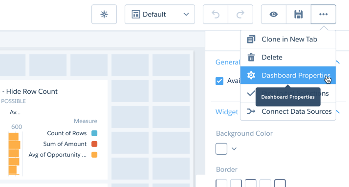 CRM_Analytics's tweet photo. Ready for today’s #AnalyticsProTip? Let's check out Dashboard Properties 📊
Want to update the default settings for your newly-created widgets? Take a look at Dashboard Properties! Once you make updates, all new widgets will have these settings by default. Take a look ⬇️ https://t.co/3UZZRfZCfJ