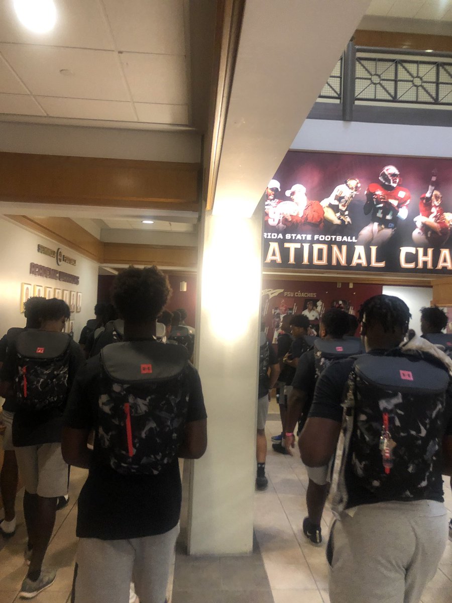therealkwat's tweet photo. First stop on the tour Florida State @CoachTaggart @UAFootball @PlayBookAthlete #exposure https://t.co/OgeKMQtWiZ