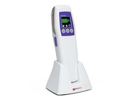 AccuVein's tweet photo. The AccuVein AV500 is uniquely easy to use. There is no calibration, adjustment or preventative maintenance necessary and works at four or more inches from the skinβs surface.
#veinvisualization #medicaltechnology #veinfinder #augmentedreality #healthcare #fridayfacts https://t.co/BcNAceWeph