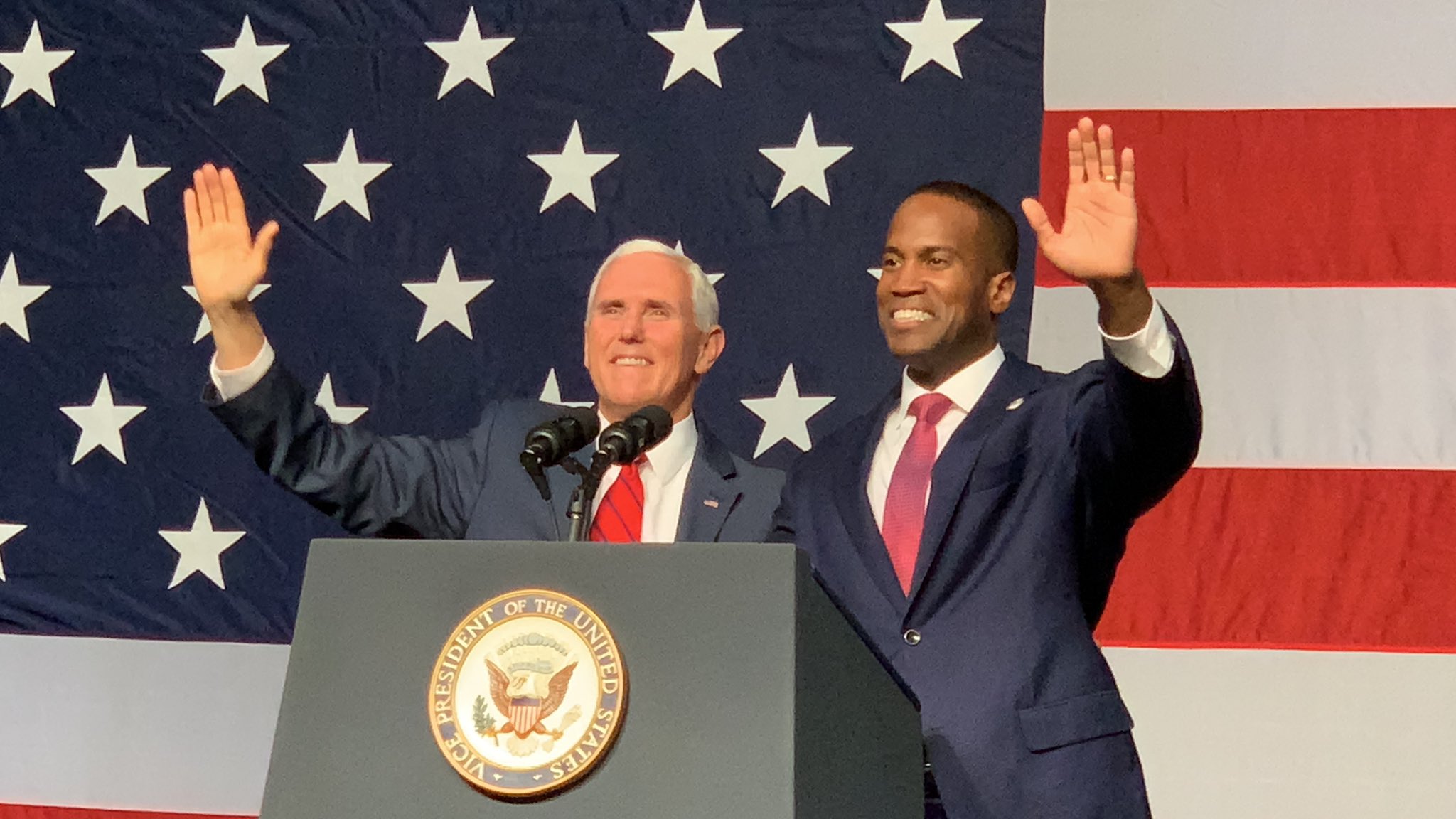 Happy Birthday to my good friend, Mike Pence!  Here is a to our rally in Grand Rapids! 