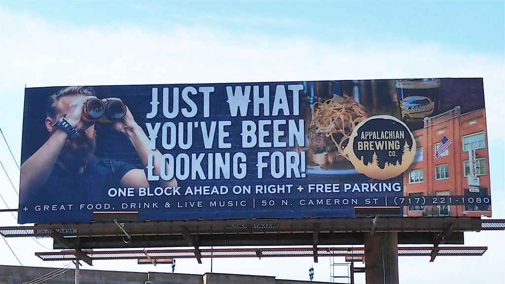 abcbrew's tweet photo. Check out our new Billboard on Cameron Street! #cameronstreet #billboard https://t.co/8wPX43hoRA