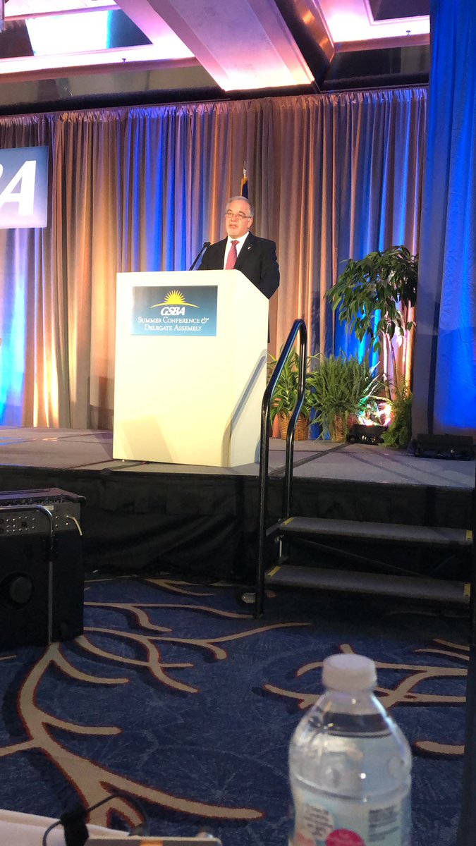 gsbacomm's tweet photo. Richard Woods of @georgiadeptofed talks to conference attendees. #GSBASC19 https://t.co/C9moyLAC5e