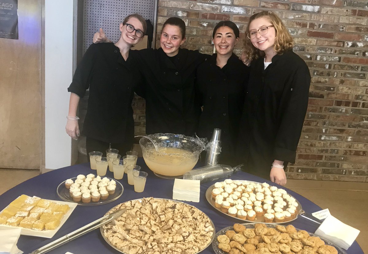 Ms. Monfils Culinary Class prepared treats for the Senior Awards Celebration!