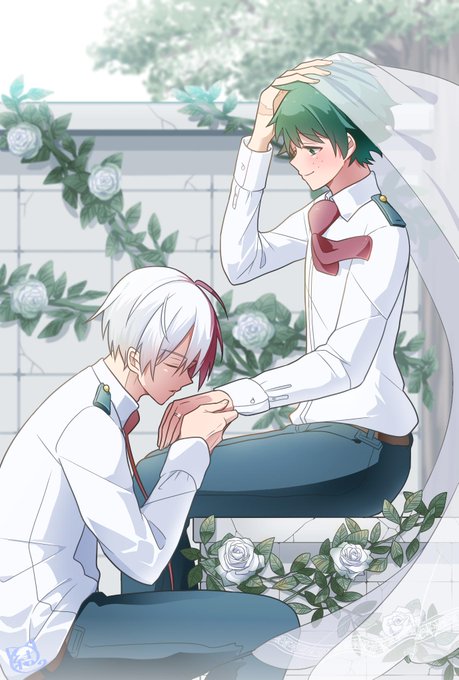 フォロワーさんのお誕生日に描かせて頂いた物です。(掲載許可は頂いております)【轟出】

「…必ず、幸せにする」 