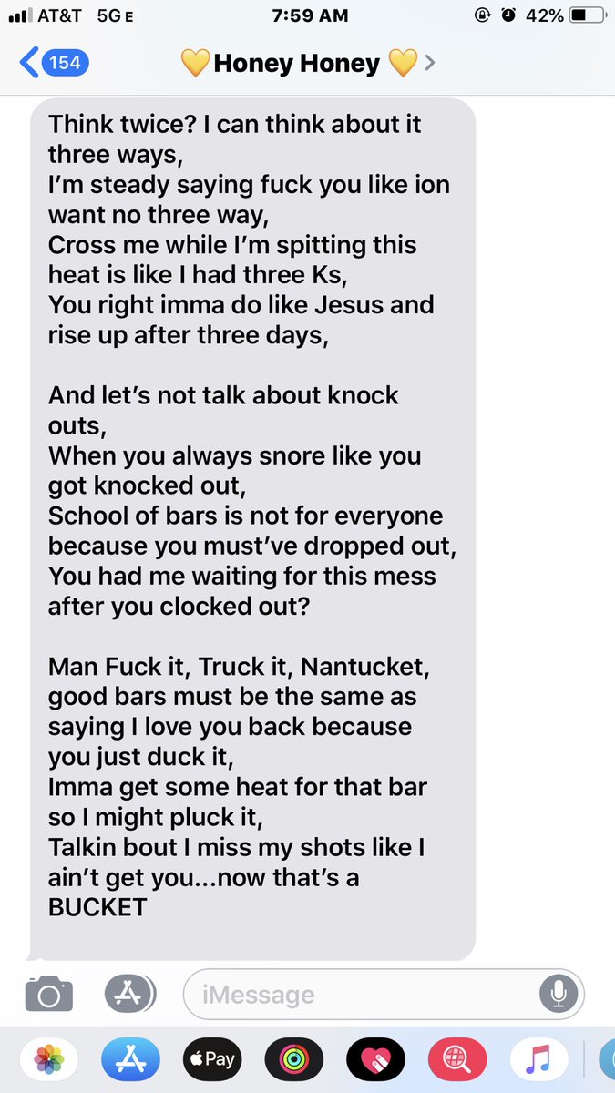 angieeehood's tweet photo. So my boyfriend and I have been having a rap battle, he ain’t have to go off like that 💀💀💀 https://t.co/DM4q86Vly4