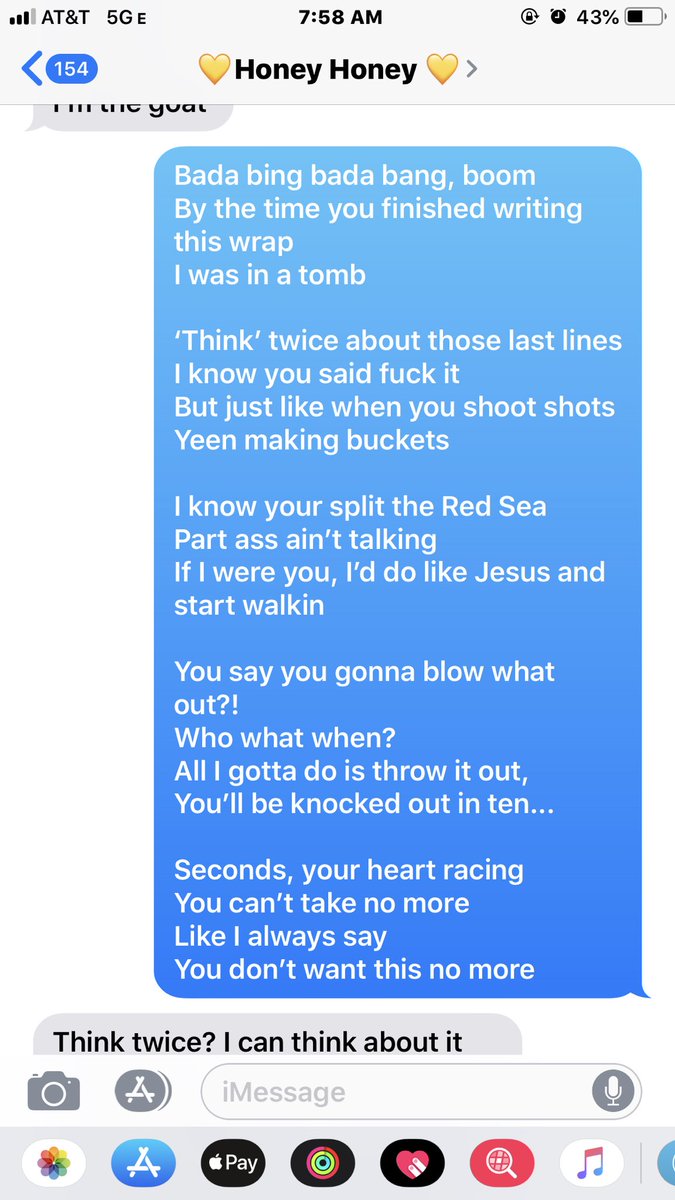 angieeehood's tweet photo. So my boyfriend and I have been having a rap battle, he ain’t have to go off like that 💀💀💀 https://t.co/DM4q86Vly4