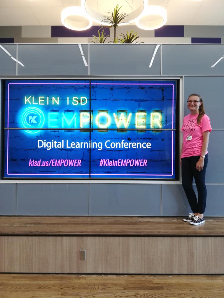 FroelkeNix's tweet photo. Excited to be here with fabulous educators!! Come see me at 1:30 "QR Codes Can Save Your Life" in room 1409!! #techfro #KleinEmpower #KleinISD #QRCodes @RothKISD @KleinISD https://t.co/EKNwUHvSTk