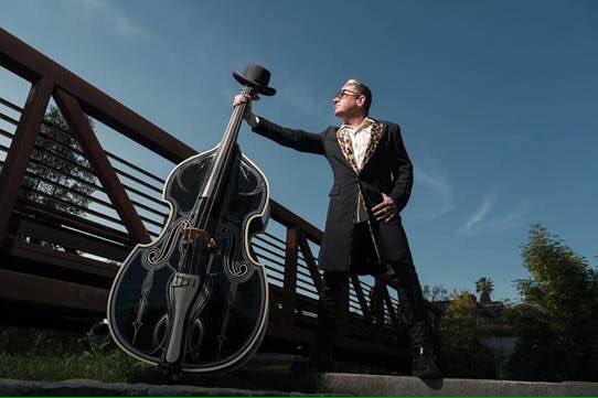 modestoview's tweet photo. It is #graffitisummer and @thestraycats Lee Rocker will be performing at @GalloArts on Saturday tickets are still available get yours now. #homeofamericangraffiti #rockabilly https://t.co/pZTTHEl9ZF