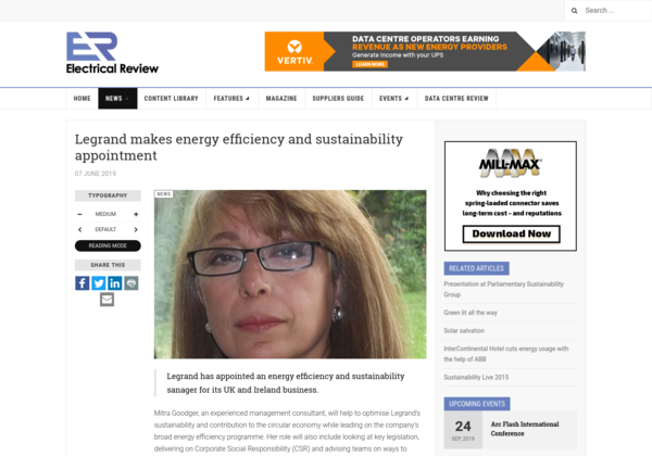 LutecUk's tweet photo. Legrand makes energy efficiency and sustainability appointment #lutec #EfficientEnergyUse #Sustainability https://t.co/N0jjtU8zak https://t.co/H4GA86Nn0b