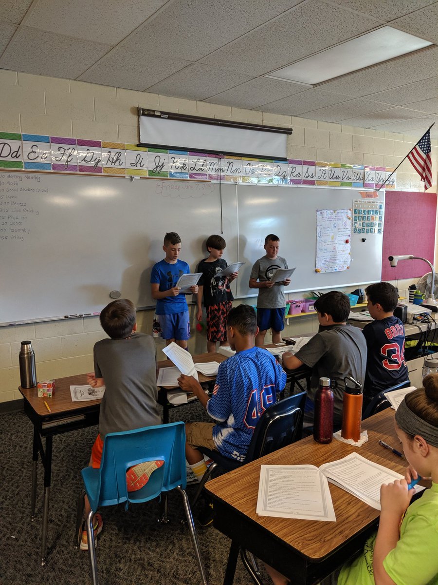 MT_Gr5's tweet photo. Today we read a readers' theater about D-Day! #mtarewe #DDay75 #Juster5 https://t.co/GvbTo3yx0V
