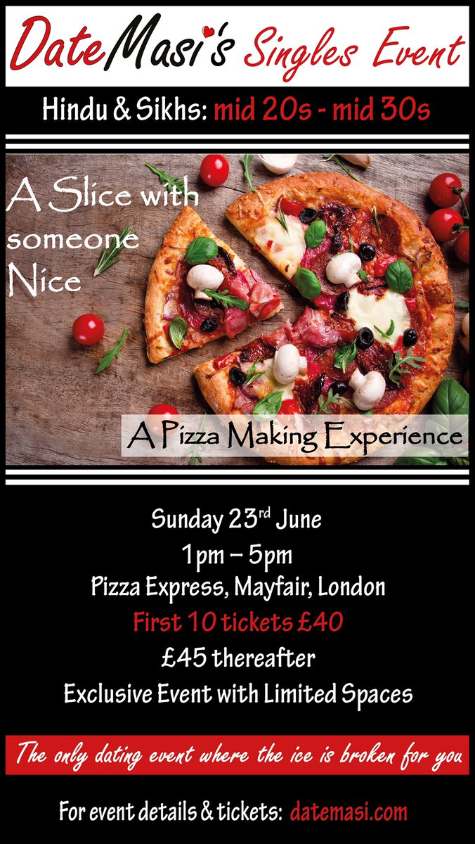 datemasi's tweet photo. Fancy playing #chef for the day &amp; meeting your #match? 

Tickets available Sunday at 8pm 
#discount on first 10 tickets! 

More info at or to share 
https://t.co/HXwUdB2x0I

#DateMasi 
#puttingthefunbackintodating https://t.co/3tk0W4VCmX