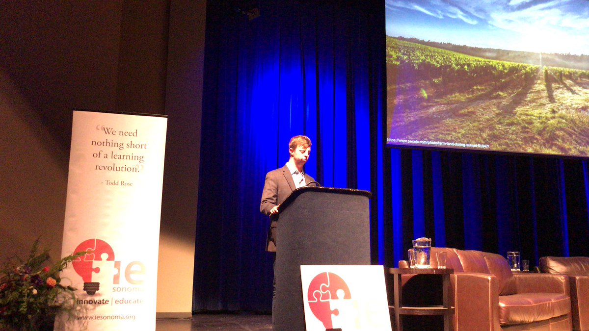 “We need to allow ourselves to be educated by the students we teach.” - Hoby Wedler #ieSonoma #steamchampions