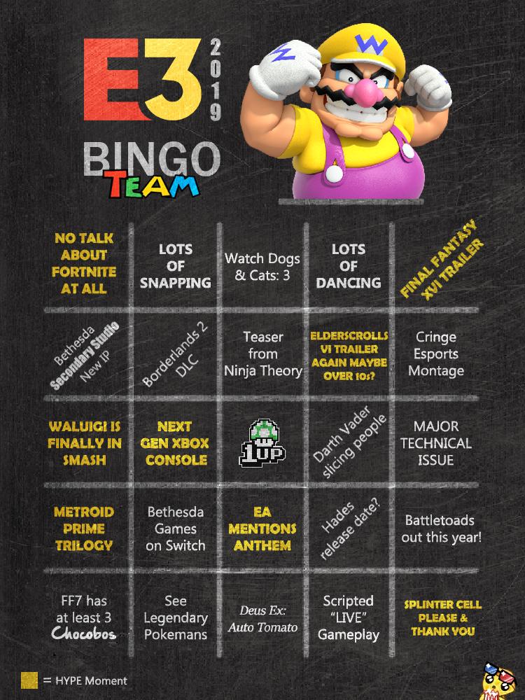 xCheesewiz's tweet photo. I excitedly present to you a project I made for my stream community!

4 Custom #E3 Bingo Team Cards

Feel free to use/share them or play along with your friends/community! https://t.co/tyB4ZBqR07