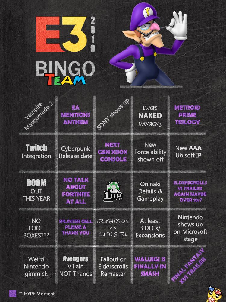 xCheesewiz's tweet photo. I excitedly present to you a project I made for my stream community!

4 Custom #E3 Bingo Team Cards

Feel free to use/share them or play along with your friends/community! https://t.co/tyB4ZBqR07