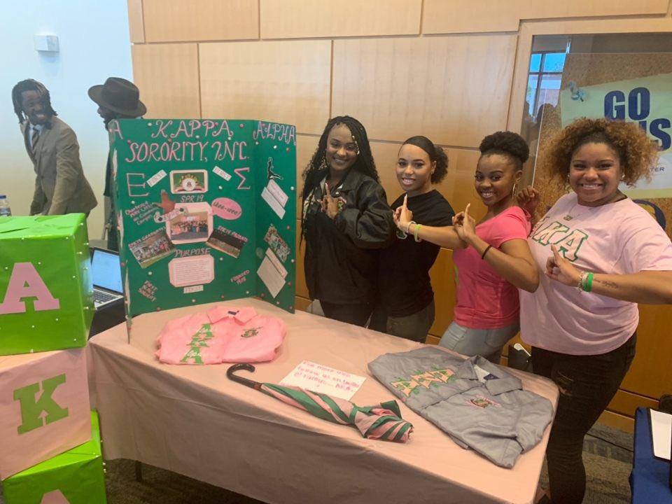 TAMUC_AKAs's tweet photo. Hey new students! Make sure you stop by our table!!! We would love to have you. ππ Welcome to the Lion family! #TAMUCFSL #TAMUC23 https://t.co/QB56uVwYQA