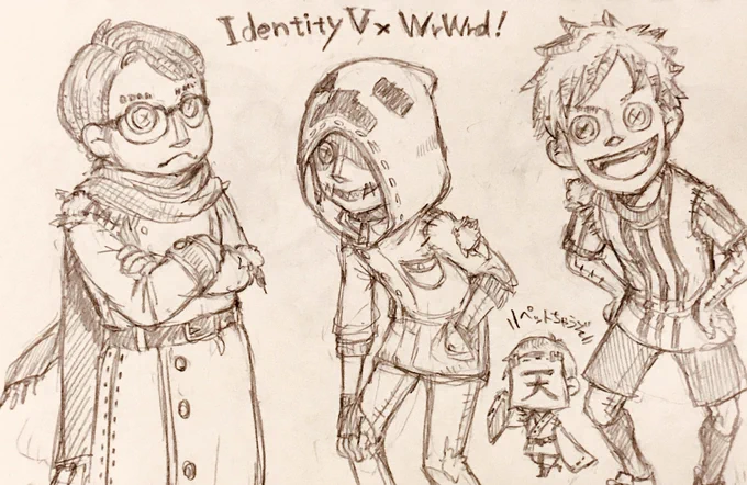 ! )d!さんティティ化 注意です
(wrwrd×ティティ)

深夜の汚落書き(ヤバそうなら下げます)
d!さんの実況で知ってたけど、サバイバの占い師デザを皮切りに最近ティティの沼に片足突っ込もうとしてる…どストライクのキャラデザやってん…( '△`)
余白足りなかったutセンセはまた今度… 