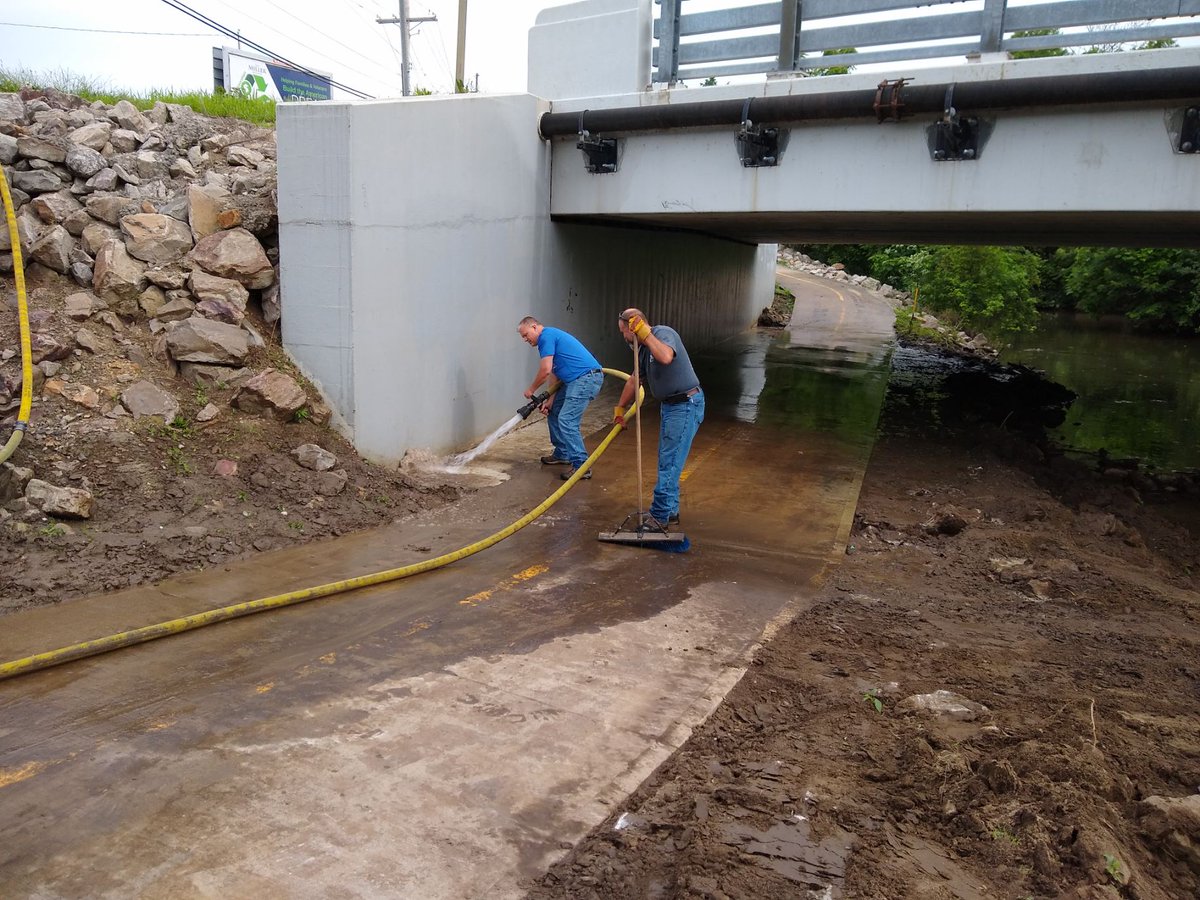 SpencerRemo's tweet photo. Big thank you to @LancasterOHFD and @lancasterparks for prepping the underpass along Fairfield Heritage Trail for our upcoming mural project! If mother nature allows, we'll be out there painting June 17 https://t.co/Dq2tIhKj6o