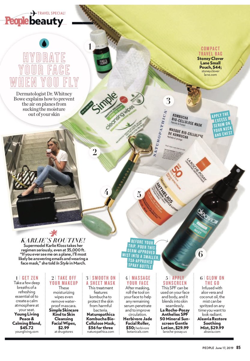Planning to travel this summer? ☀️Keep your skin hydrated and radiant with the tips I shared with <a href="/people/">People</a>! #thatboweglow #dermatology <a href="/peoplestyle/">PeopleStyle</a> <a href="/Naturopathica/">Naturopathica</a> <a href="/youngliving/">Young Living Essential Oils</a> <a href="/LaRochePosayUSA/">La Roche-Posay USA</a>