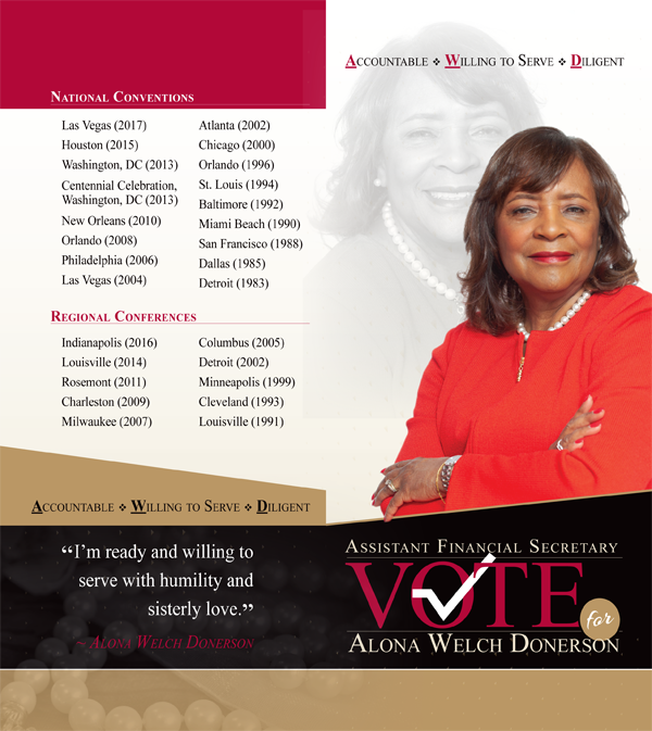 deesignz's tweet photo. Design Fridays presents ADVERTISING KEYS... Own It! Say It! Project: Delta Sigma Theta Campaign, Client: Alona Welch Donerson for Assistant Financial Secretary #makeitcount #sayitvisually #strategizeandalign #yourdesign #startnow https://t.co/vatDbkmrKI https://t.co/6XxgShcr08