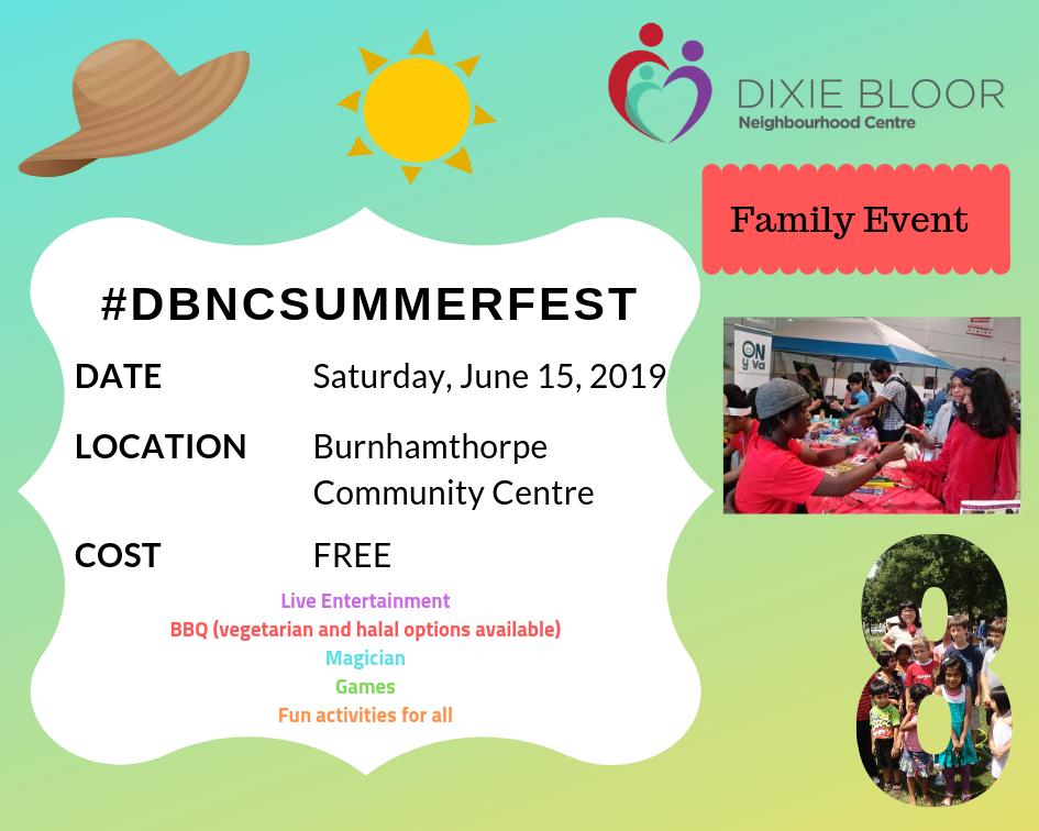 MyDBNC's tweet photo. 8 days left to our biggest event of the year - #DBNCSummerFest. Join us on June 15th for a FREE family event. #mississaugaevents #mississaugacalendar #Summer2019 https://t.co/9t8IB2qPHP