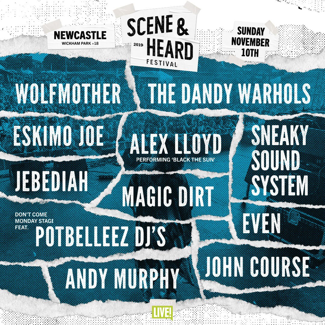 🇦🇺SUN 10th NOV - The Dandy Warhols & @Wolfmother - plus more - at @SceneAndHeardf Festival #Newcastle #NSW - All info: sceneandheardfestival.com.au