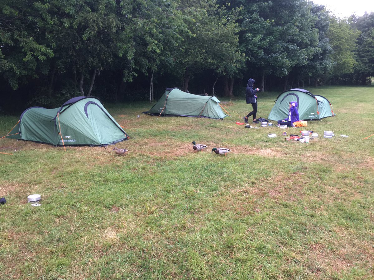 I know it’s raining, but ducks in the campsite?