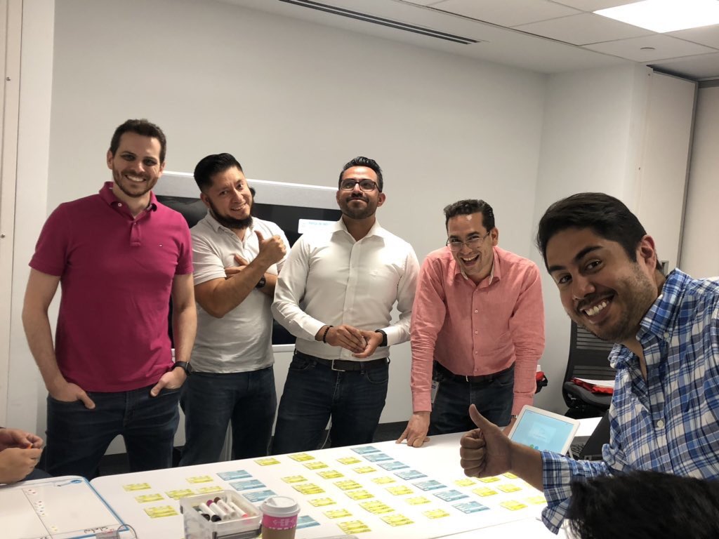 CrewAgile's tweet photo. #FlashBackDay Recordando nuestro curso de KANBAN KPMII, mucho conocimiento, excelentes dinámicas y una grandiosa integración de equipo.
Gracias a Alejandro Rodriguez por compartir tu experiencia!!!
#agile #Kanban #LeanKanban #KMPII #Mindset #AgileDojo #AgileCrew #lifeatciti https://t.co/CHnzlo0ZGM