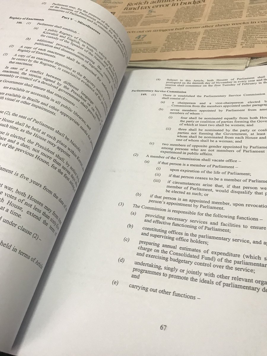The Bomas Draft process was not only the most concerted, collective and nationally representative the Republic has ever seen, but it also resulted in the most Kenyan Constitution yet ~ Prof John Mutakha Kangu.
<a href="/NLM_Magazine/">Nairobi Law Monthly</a> 

nairobilawmonthly.com/index.php/2019… via @NairobiLaw_Monthly