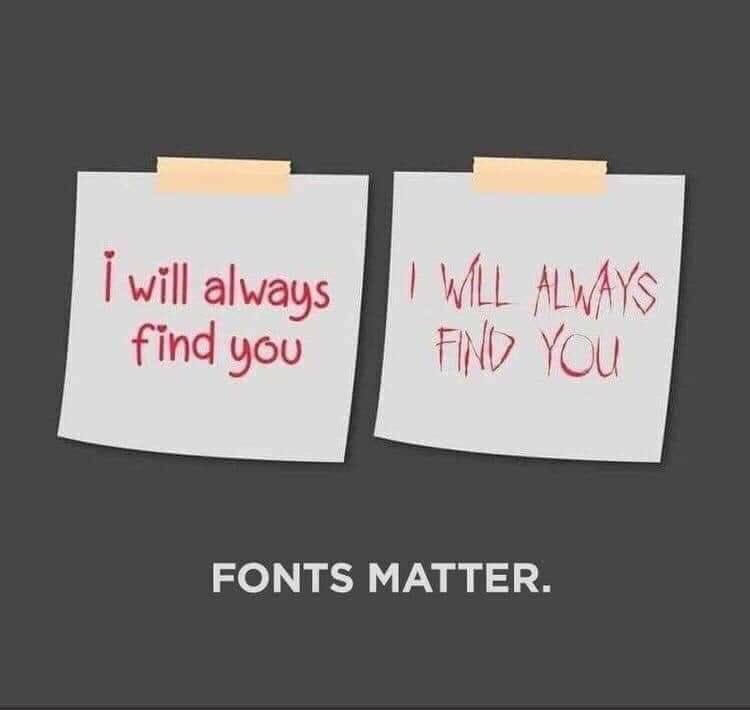 Jetpack_7's tweet photo. Fonts matter https://t.co/ek9UymXDlC