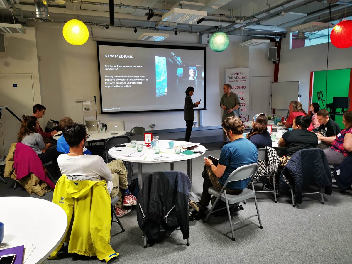 SophieDixon1's tweet image. Fantastic to meet the #artsdriva artists @FuseBoxBtn today and deliver an introductory workshop to immersive for arts and artists with Alex Peckham. Looking forward to following their immersive journeys over the coming months.