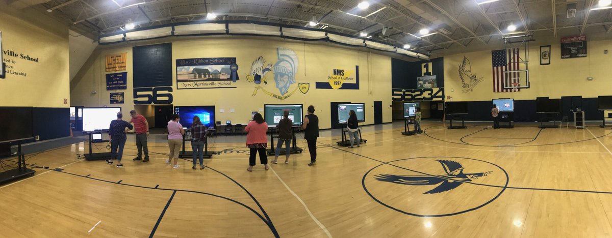 wetzelcs's tweet image. Wetzel County teachers participate in a Viewsonic Interactive display training.