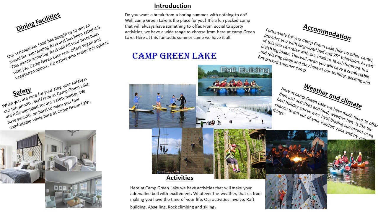 Accommodation - Camp Green Lake