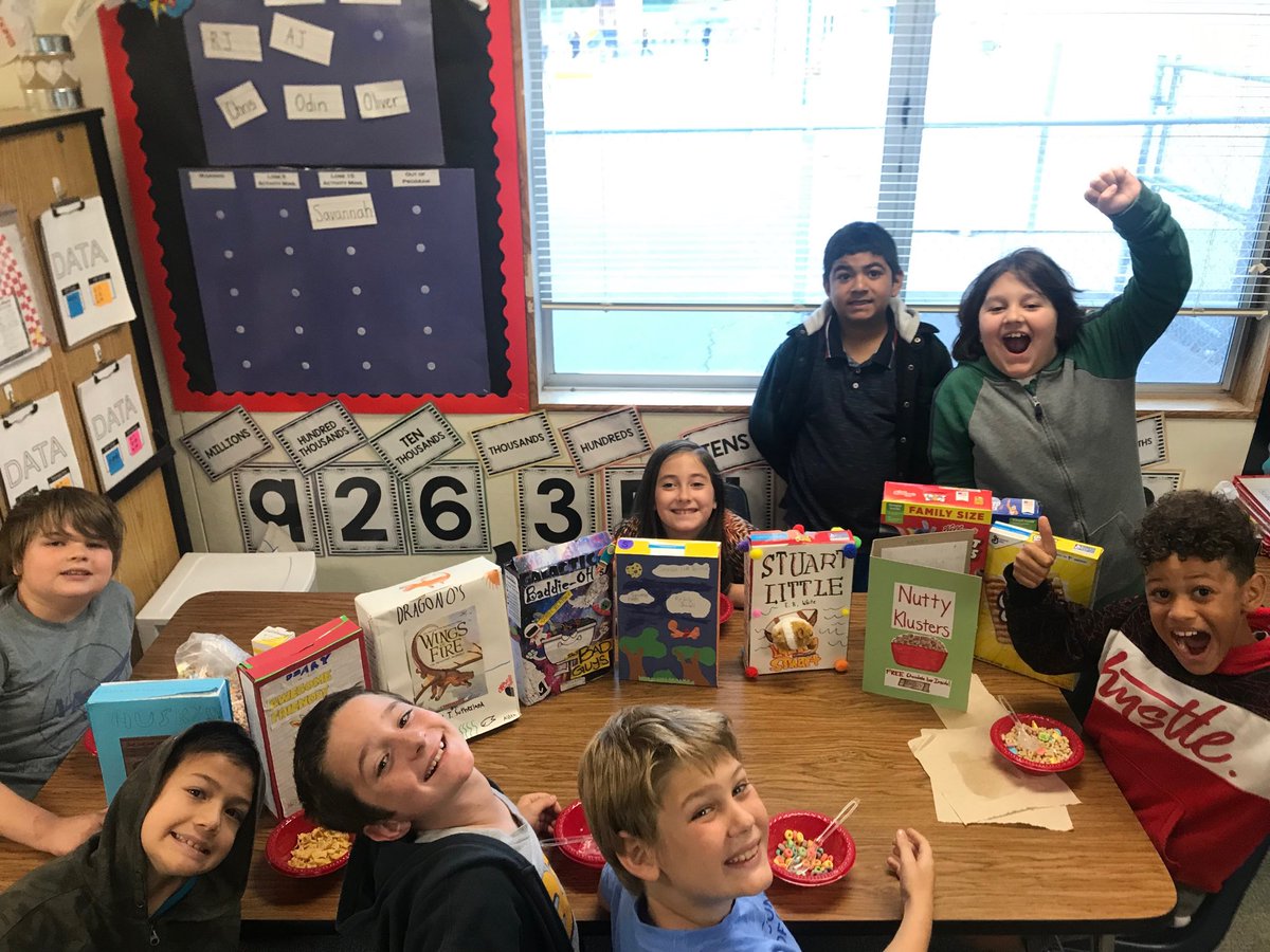 D1Superhereos's tweet photo. 3rd Trimester Cereal Box Book Reports sure were tasty this morning! ⁦@TLSHawks⁩ #TLHawks #PVProud https://t.co/q5eHLAJN0n