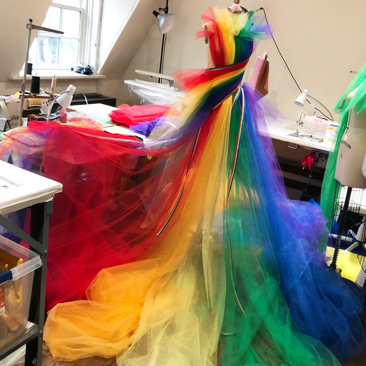 Proud to be a gay designer! #HAPPYPRIDE everyone celebrating in DC this weekend! Can’t wait for this gown to come to life. Who will wear it???? 🌈🌈🌈🌈🌈🌈🌈 #pride