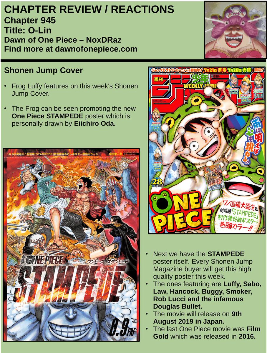 ワノ国 One Piece Chapter 945 Review T Co Cydlmq5vdx