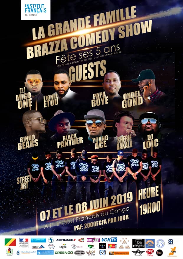 DonNeexo's tweet photo. Passe ton week-end en humour avec @BrazzaComedy à partir de ce soir à L'#IFC #ChezMoiAuCongo... https://t.co/d8D198eMM4