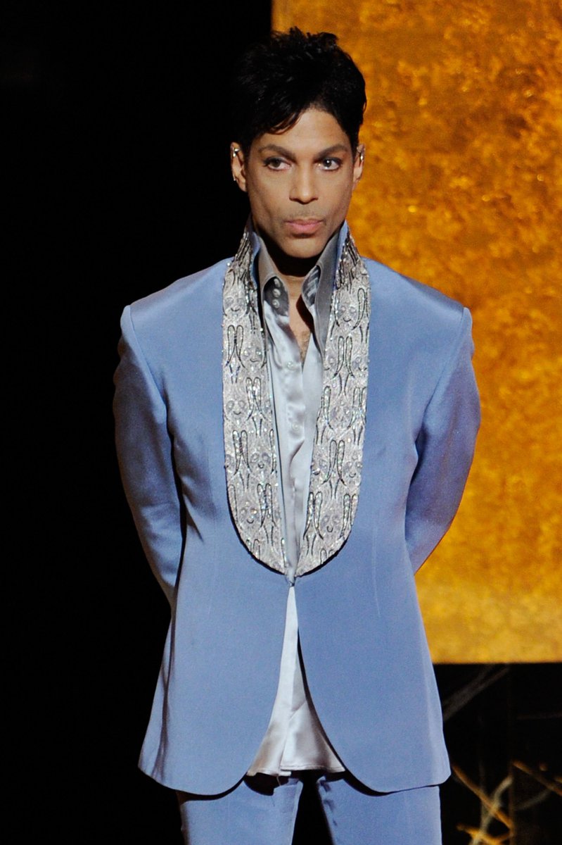 In blue.  #PrinceDay