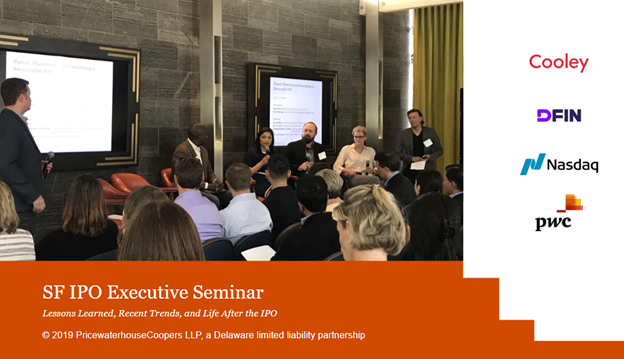 MandyGoepp's tweet photo. @PwCUS partner, Alan Jones (@IPOReadiness), co-moderating one of our engaging panels, “Planning and Executing a Successful IPO,” at the SF #IPO Exec Seminar. Thanks to all who came out! #PwCDeals https://t.co/BjdG5qesfK