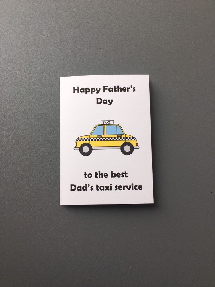 fayescards's tweet photo. Excited to share the latest addition to my #etsy shop:  #cards #papergoods #cardfordad #funnydadcard #happyfathersday #dadstaxiservice #dadstaxi #fathersday #fathersdaygift https://t.co/pZ4rBa21Jy https://t.co/WFyd92Ttgw