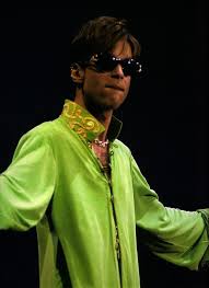 Prince in green.  #PrinceDay