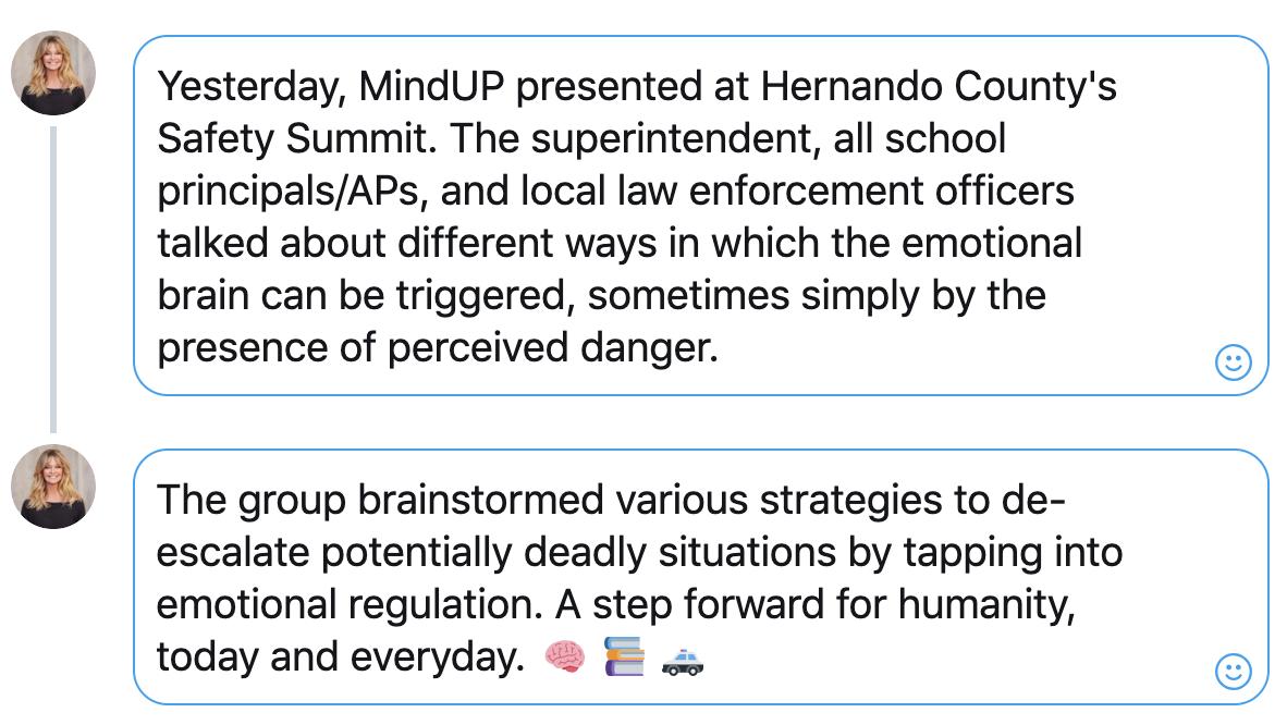 A step forward towards a more peaceful world.🌎💕#SafetySummit #EmotionalRegulation
